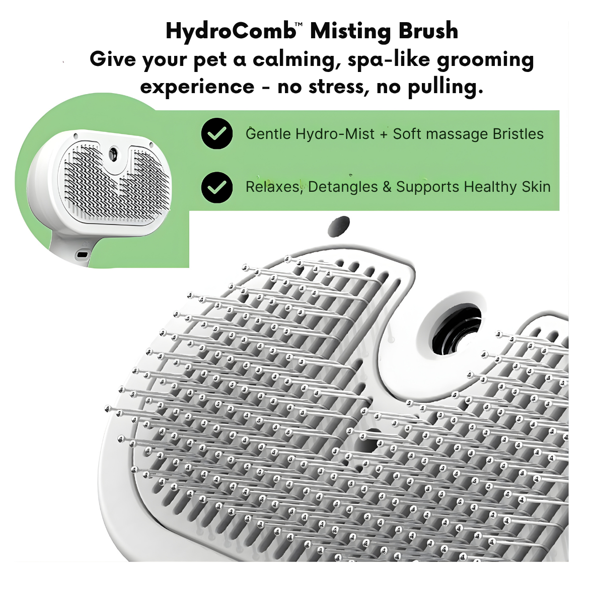 HydroComb™ Misting Brush